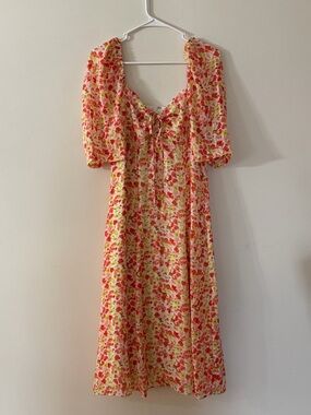 BCBG floral dress size 10